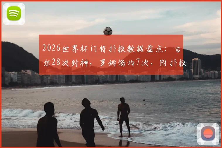 2026世界杯门将扑救数据盘点：吉尔28次封神，罗姆场均7次，附扑救成功率与关键数据解析指南