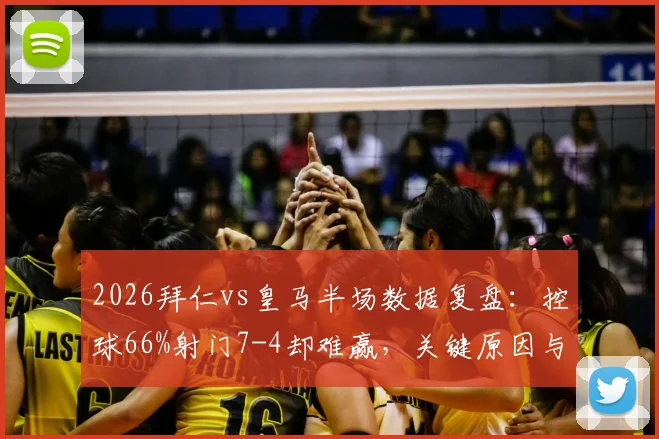 2026拜仁vs皇马半场数据复盘:控球66%射门7-4却难赢,关键原因与战术解析