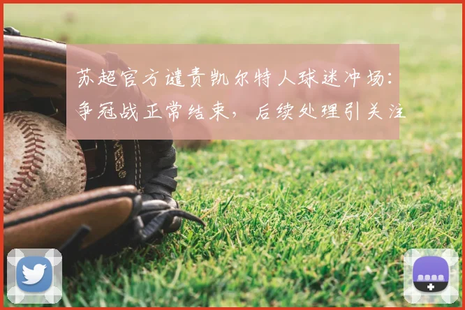 苏超官方谴责凯尔特人球迷冲场：争冠战正常结束，后续处理引关注