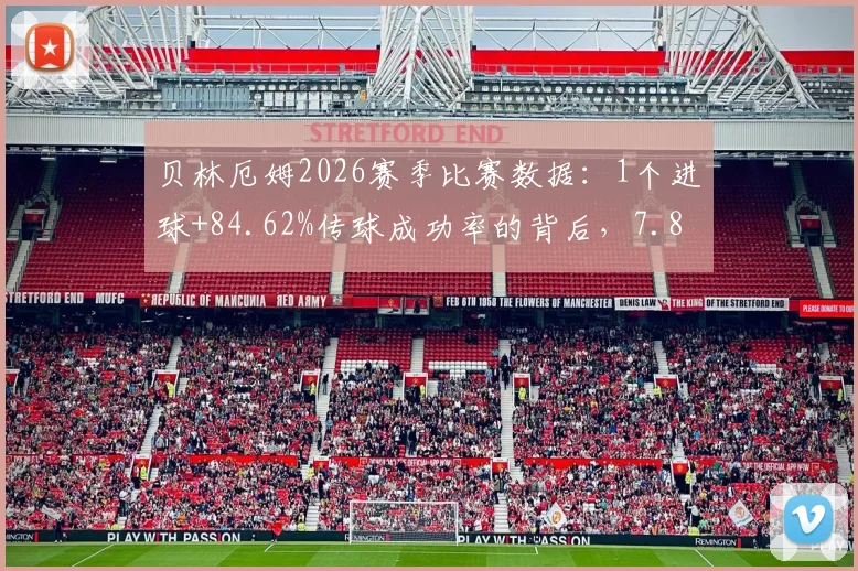 贝林厄姆2026赛季比赛数据：1个进球+84.62%传球成功率的背后，7.8分评分详解与过人效率分析